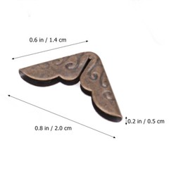 100PCS Album Folders Crafts Scrapbook Antique Bronze Book Corner Protector