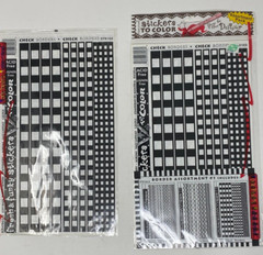 Design Lines Border Stickers to Color Checkered Fresh & Funky Vintage NOS Sealed
