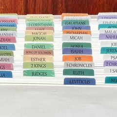 Laminated Bible Tabs, Reposition Large Print Stickers, Easy to Large, Uniform