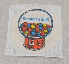 Vintage 3M Bubblegum Machine Scratch & Sniff Sticker