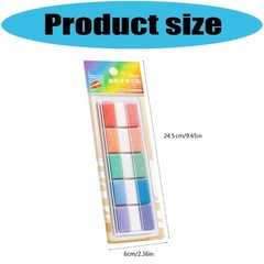 120Sheets Clear Adhesive Label Sticker 38x25mm Adhesive Note Book Page Marker