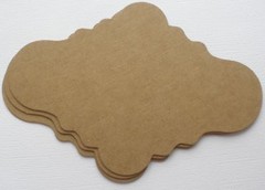 3 NOTES Mats / Labels / Frames #7 Bare Chipboard Die Cuts 4 1/4″ x 5 7/8″ inch