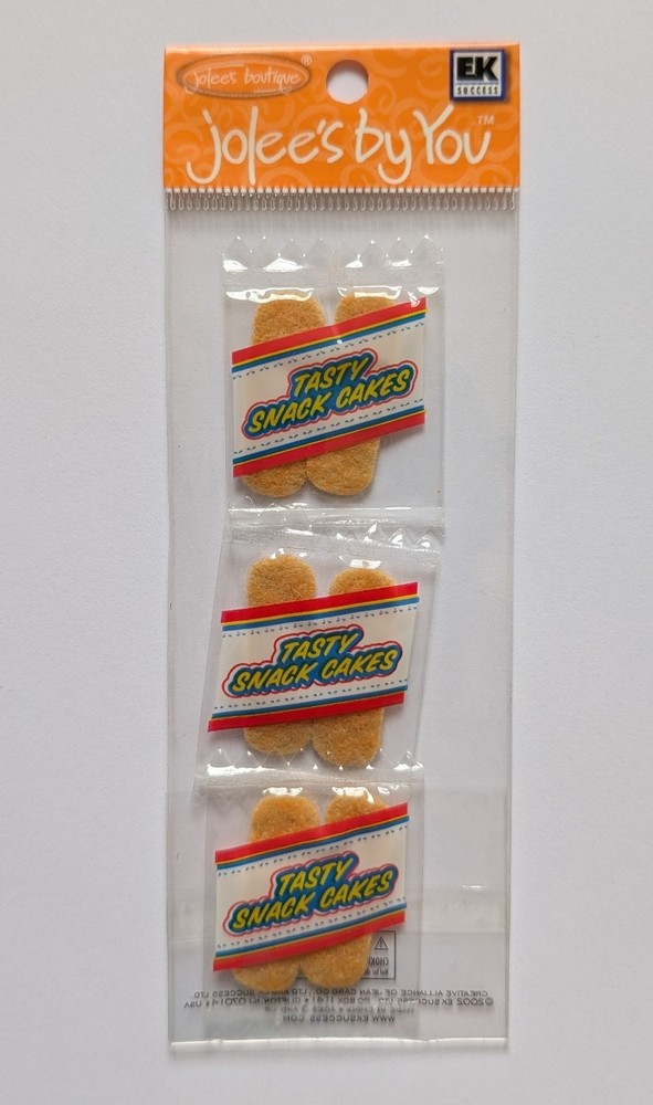 Tasty Snack Cakes Food Dessert Jolee’s By You Mini Scrapbooking Embellishments