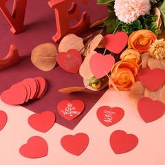 360 Pieces Small Heart Cutouts Paper Shapes 2 Inch Red Hearts