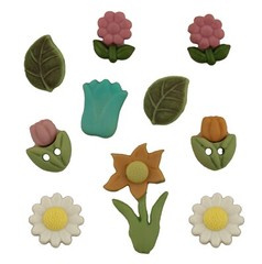 Buttons Galore 50+ Assorted SPRING Theme Buttons for Sewing & Crafts