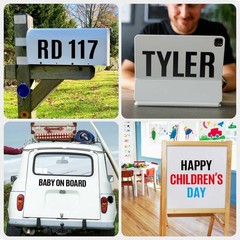 Seloom 13 Sheets Alphabet Stickers,4 Inch Large Vinyl Letter 4 inch, Black