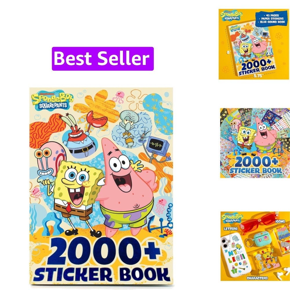 Sticker Book with Large and Small Sizes, Kids Stationary for Water Bottle, No…