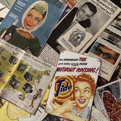 20+piece vintage style advertisement) Lot Junk Journal Ephemera