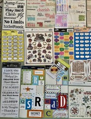HUGE Lot of Words, Phrases, Etc THOUSANDS of Stickers! Jolee’s, Sticko Etc #4