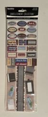 Vintage Plane Travel Sticker Lot Luggage Passport Scrapbook Laptop Embellishment