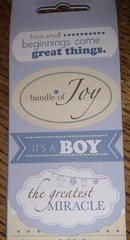 Momenta It’s A Boy Greatest Miracle Sweet Dreams Bundle 39 Pc Scrapbook Stickers