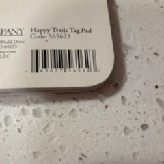K&Company Happy Trails Tag Pad 24 Multicolor Tags MPN 565623