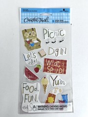 Scrapbook Mixed Lot, Camping, Picnic, Birds, Carnival, Words Stickers-Mostly New