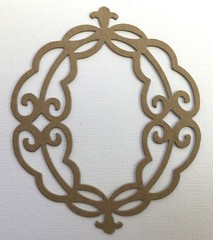 {3} *VINTAGE OVAL FRAME* Decorative Picture Frames – Bare Chipboard Die Cuts
