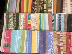 HUGE 6×6 SCRAPBOOK PAPER LOT~255 Shts.~Mixed Themes & Patterns~NEW