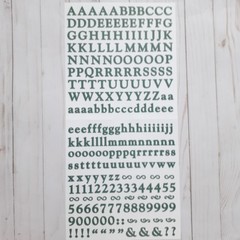 Creative Memories ABC/123 Stickers – Set of 4 in Black/White/Green/Silver