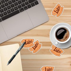 GILMORE GIRLS LUKE’S DINER DIE CUT VINYL 50 CT STICKER PACK