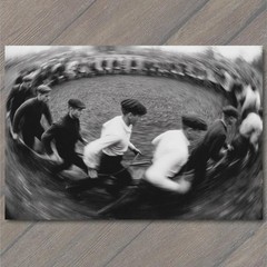 STICKER Spinning Race Men Flat Caps Blur Motion Carnival Track Antique