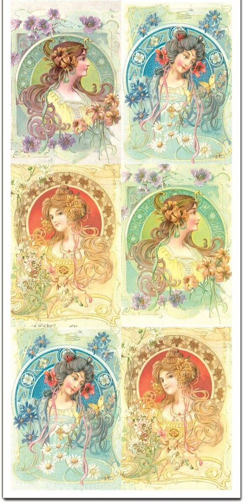 Violette Stickers Victorian Ladies Stickers Scrapbook Craft Planner Supply