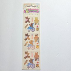 VTG Sandylion Sticker Designs Bears Hurt Wheelchair Mother Of Pearl 1990 NIP