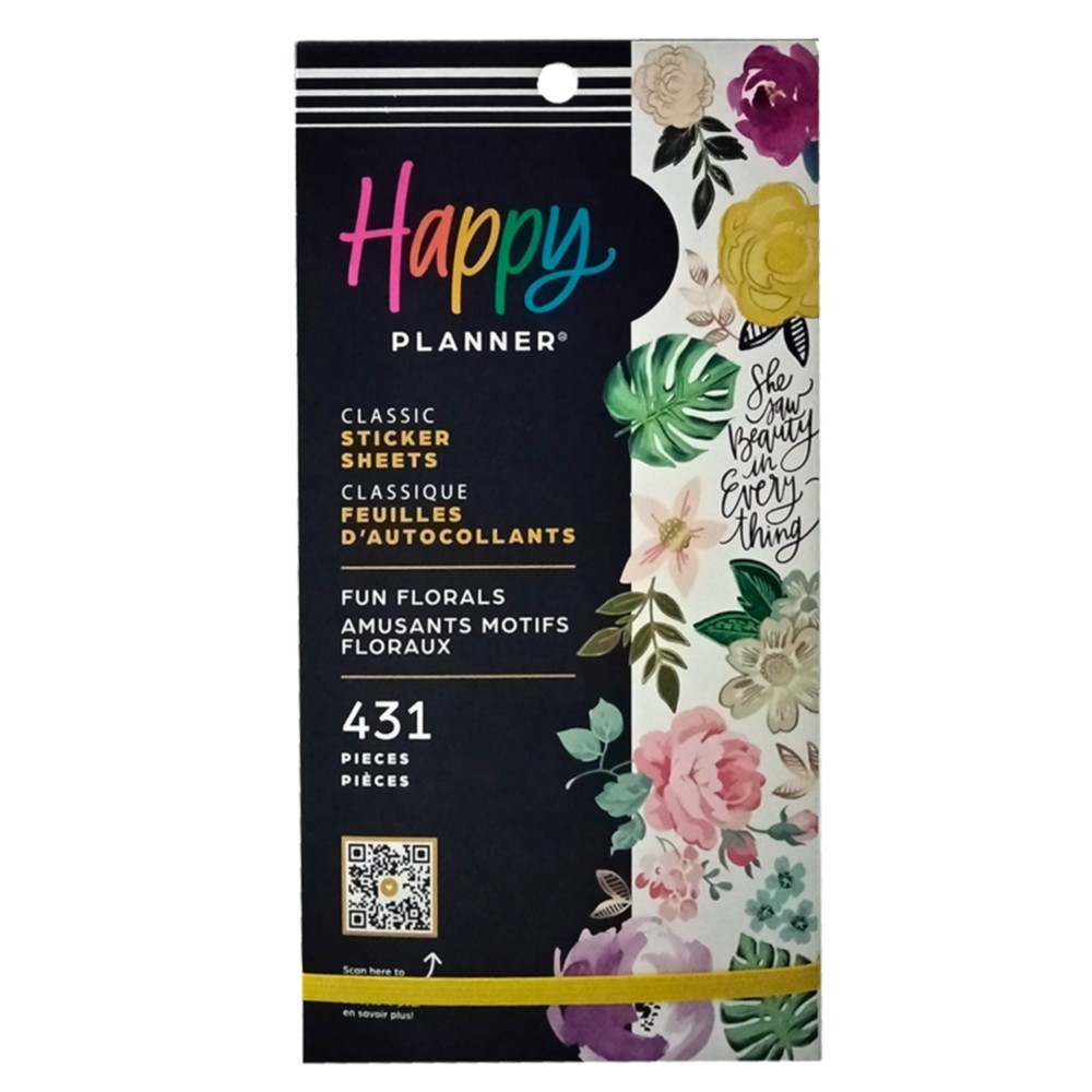 The Happy Planner I «Fun Florals» Sticker Value Pack I 431 Pieces
