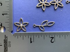 Stampin Up PETAL PASSION Metal Charms 24 Pieces 0.75in Embellishments 2018
