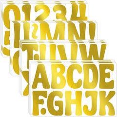 Letter Stickers Large Bulletin Board Letters for Classroom, 12 Sheets 150 Pcs Al