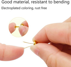 100 PCS Brass Paper Fasteners Metal Brass Fasteners, Mini Brads for Paper