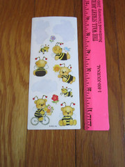 Honey Bee Bear Bike Bird AGC Vtg Stickers ONE PARTIAL SHEET as shown FREE SHIP