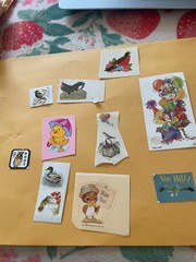 Vintage 10 Bird Stickers
