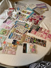 1 Lb 10oz Stickers Lot Of Stencils, Party Props, Stickers Stickers Stickers