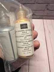 Stampin’ Up! METALLIC ENAMEL EFFECTS BASICS: Gold, Silver, Copper NEW IN PKG