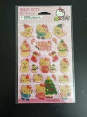 Vintage Hello Kitty Snow Christmas Stickers 2010