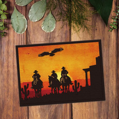 Cowboy Border Die Cuts for Card Making, Horseback Riding Carbon Steel Die Cuts C