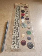 Sticko/Rebecca Sower’s Nostalgiques~Lace and Buttons Stickers