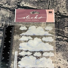Ek Sandylion Jolee’s Pirate Beach Clouds Dimensional 3D Stickers Embelishments