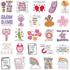 100 Pcs Holographic Positive Affirmation Stickers for Adult Women Teens, Waterpr