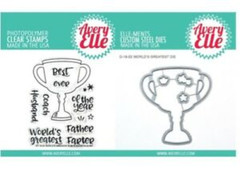 Avery Elle Clear Cling Stamps N Metal Cutting Die Set WORLD’S GREATEST