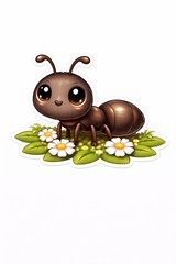 10 Insect Stickers Cute Kawaii Bee Ladybug Caterpillar Dragonfly Bug Set