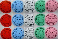 THANK YOU STICKERS 2″ LABELS SEALS SHIPPING SUPPLIES EBAY SHOP SCRATCH RESISTANT