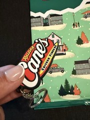 Raising Canes x A Christmas Story Sticker Scene 2025 SEALED and Keychain LOT