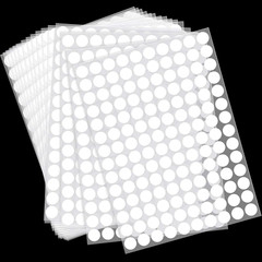 2800 Pieces White Round Dot Stickers 3/4 Inch Diameter Circle Small,