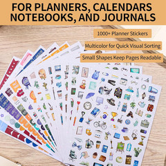 1150+ Planner Stickers for Work, Task Stickers Business Women Sticker Teacher Pl