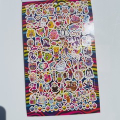 Lisa Frank Sticker Book Over 600 Stickers Rainbow Retro 90’s 80’s Colorful NEW