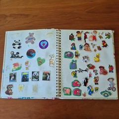 Vintage 1980s Sticker Album Book Puffy Scratch N Sniff Cabbage Patch Rainbow
