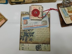 Junk Journal Add-Ons Handmade Tags Card Envelope File Clipboard Ephemera Set 1