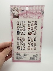 Cute Ragdoll Kitten Stickers 4 Sheets Multicolor Transparent PET Craft Diary Kid