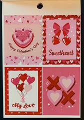 RECOLLECTIONS VALENTINE’S DAY STICKER BOOK 261 PC STICKERS 12 SHEETS ROMANCE
