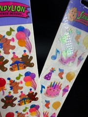 Vintage Sticker Collection Sandylion Holographic 90s Mother Of Pearl Birthday