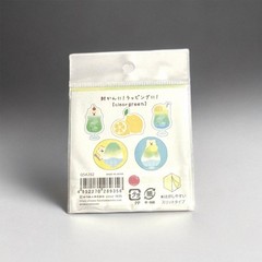 Furukawashiko Sticker Flakes – Melon Soda Kawaii Polar Bear Ramune Cafe Lemons
